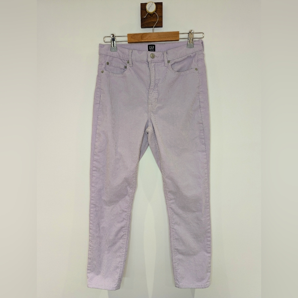 GAP Lilac Corduroy Cigarette Pant sz 6